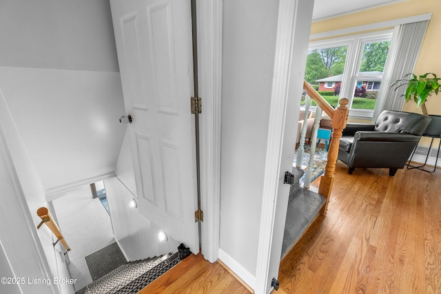 2807 Alice Ave, Louisville, KY 40220 - stairs featuring wood finished floors and baseboards