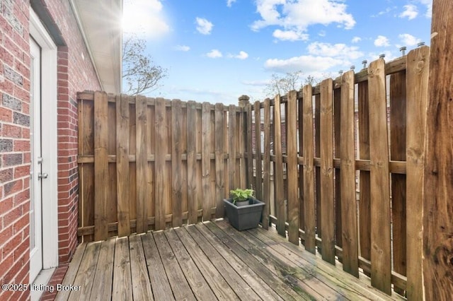 view of deck