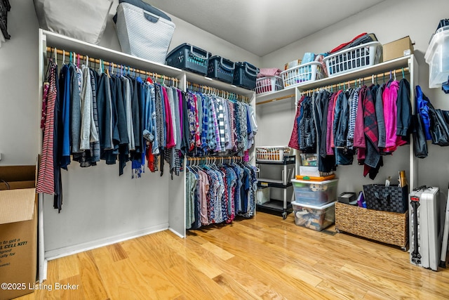 5502 Highpoint Dr, Crestwood, KY 40014 - spacious closet featuring wood finished floors