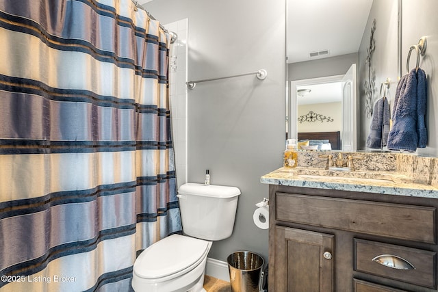 10905 Rock Valley Ct, Louisville, KY 40241 - full bath featuring toilet, vanity, and a shower with curtain