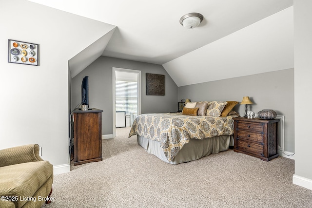 10905 Rock Valley Ct, Louisville, KY 40241 - bedroom featuring carpet floors, lofted ceiling, and baseboards