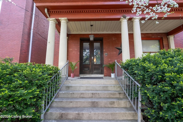 1509 S 3rd St, Louisville, KY 40208 - entrance to property with french doors and a porch
