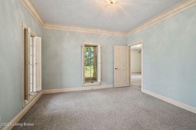 2605 Evergreen Wynde, Louisville, KY 40223 - carpeted spare room with ornamental molding and baseboards