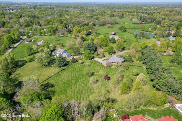 2605 Evergreen Wynde, Louisville, KY 40223 - drone / aerial view with a wooded view