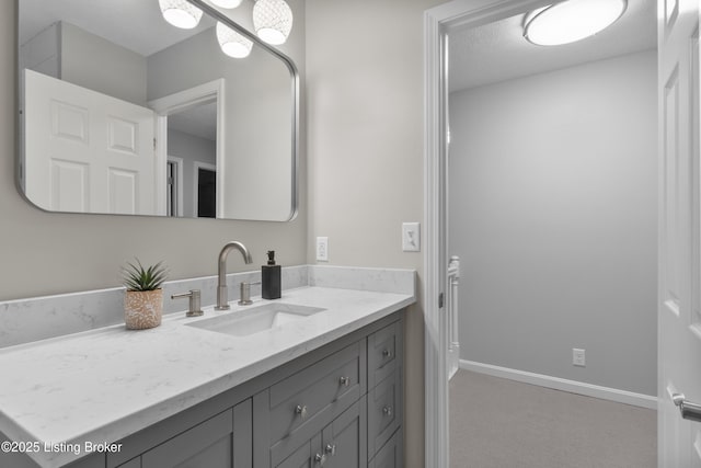 1907 Charbdin Pl, Louisville, KY 40207 - bathroom with vanity and baseboards
