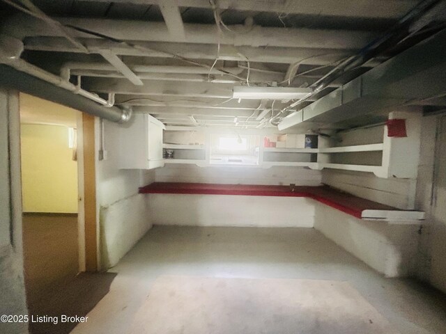 view of basement