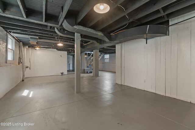 view of below grade area