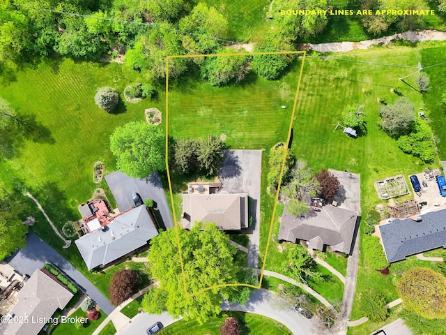 bird's eye view featuring a residential view