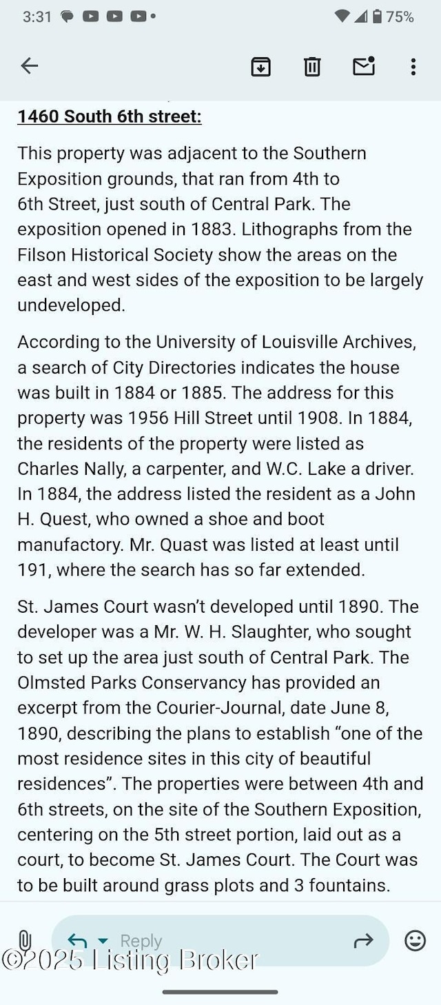 1460 S 6th St, Louisville, KY 40208 - miscellaneous document