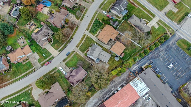 drone / aerial view featuring a residential view