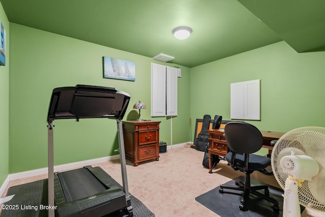 14729 Forbes Cir, Louisville, KY 40245 - office area with visible vents, light colored carpet, and baseboards