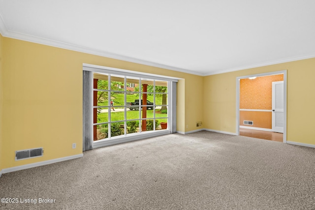 9111 Royal Oak Dr, Louisville, KY 40272 - carpeted empty room with baseboards and crown molding