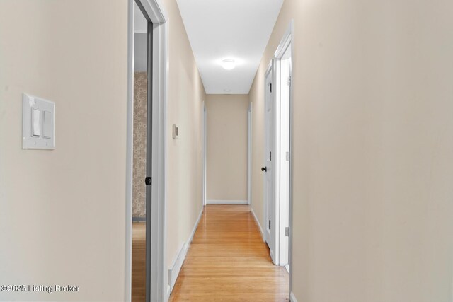9111 Royal Oak Dr, Louisville, KY 40272 - hall featuring light wood-type flooring and baseboards