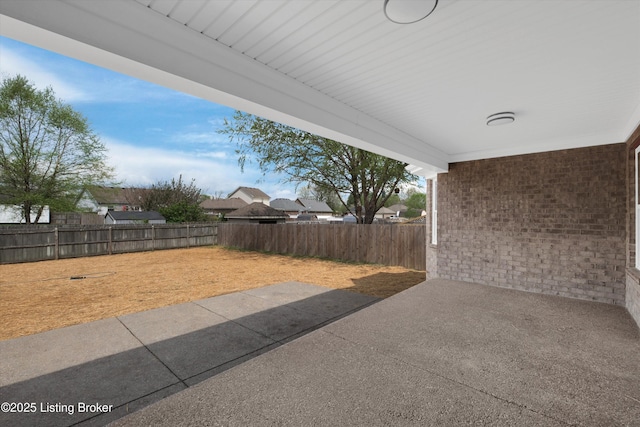 view of patio / terrace with a fenced backyard
