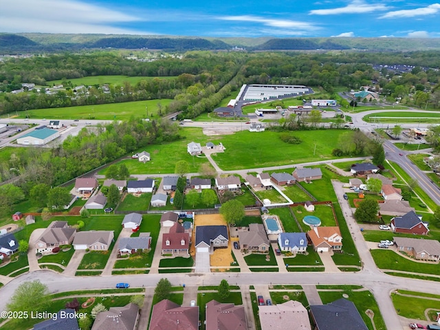 aerial view featuring a residential view