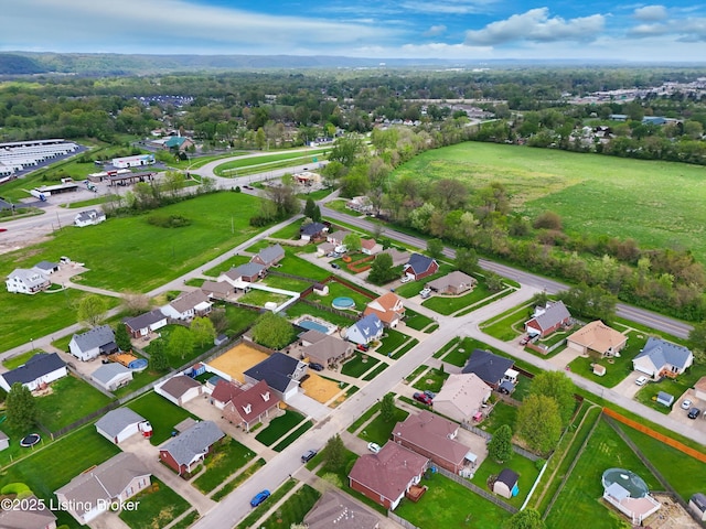 drone / aerial view featuring a residential view