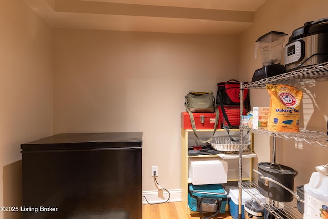 view of storage area
