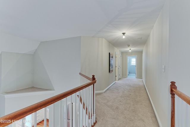 3817 Carriage Hill Dr, Crestwood, KY 40014 - hallway featuring an upstairs landing, light carpet, and baseboards