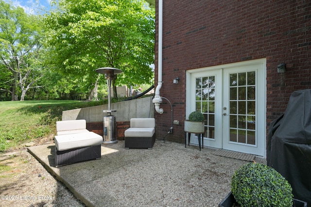3817 Carriage Hill Dr, Crestwood, KY 40014 - view of patio / terrace featuring french doors and grilling area
