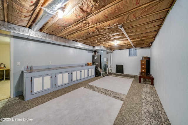 109 Terri Rose Ct, Hodgenville, KY 42748 - finished basement with heating unit, electric panel, and carpet floors