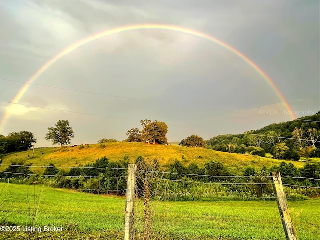 view of nature featuring a rural view