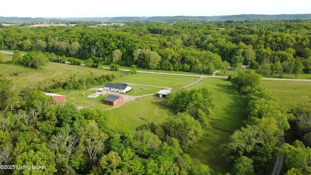 4200 Raywick Rd, Raywick, KY 40060 - aerial view of sparsely populated area with a heavily wooded area