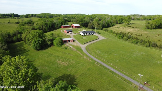 4200 Raywick Rd, Raywick, KY 40060 - aerial view of sparsely populated area with a heavily wooded area