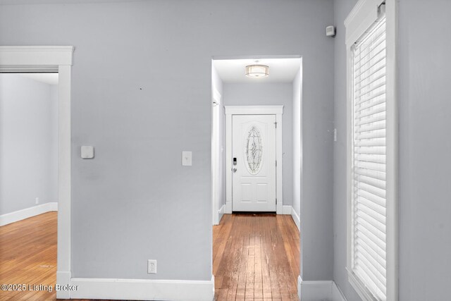 415 Gwendolyn St, Louisville, KY 40203 - entryway with wood-type flooring and baseboards