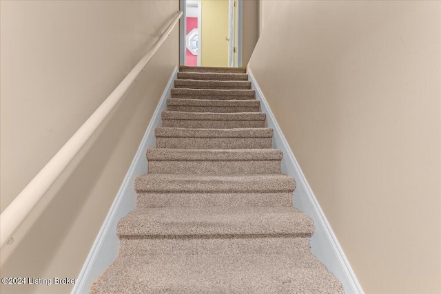 view of staircase