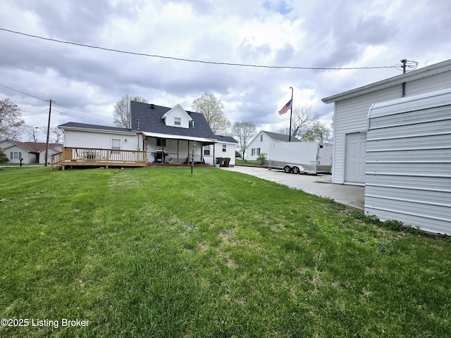 117 Fairview Dr, Waddy, KY 40076 - view of yard with a deck