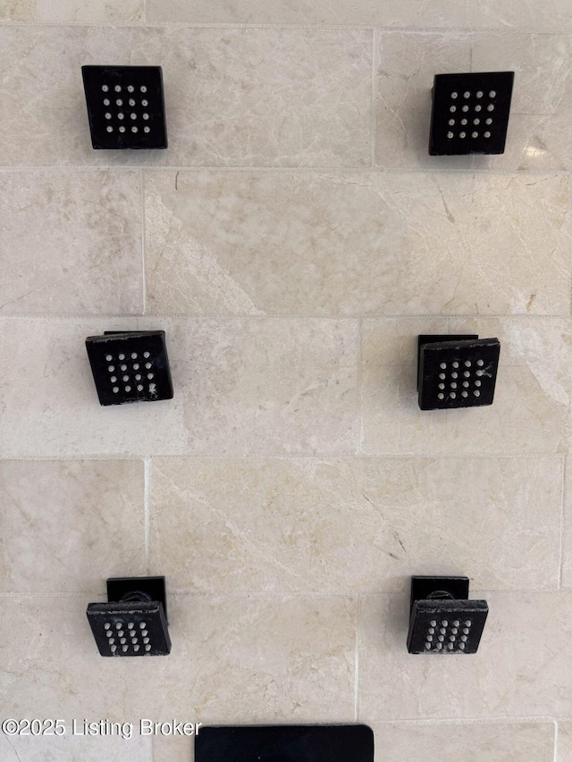 details with tiled shower