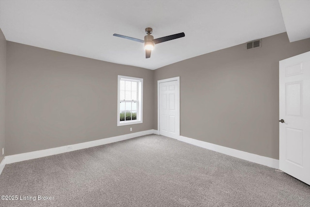 206 E Madison St, La Grange, KY 40031 - unfurnished room featuring ceiling fan, baseboards, and carpet flooring