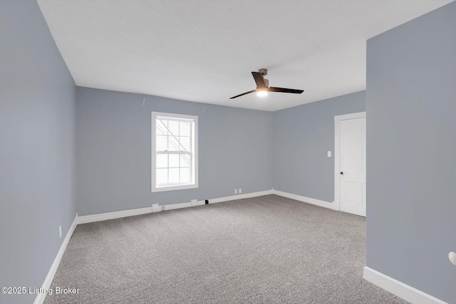 206 E Madison St, La Grange, KY 40031 - carpeted spare room with a ceiling fan and baseboards