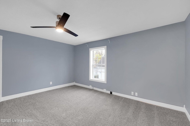 206 E Madison St, La Grange, KY 40031 - empty room featuring ceiling fan, baseboards, and carpet floors