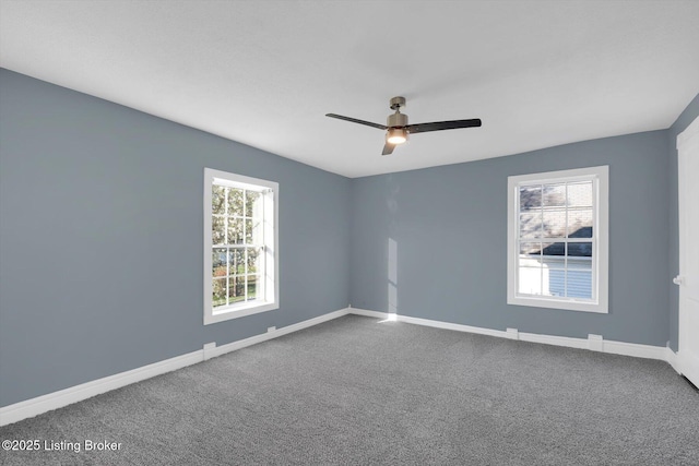 206 E Madison St, La Grange, KY 40031 - carpeted spare room featuring a ceiling fan and baseboards