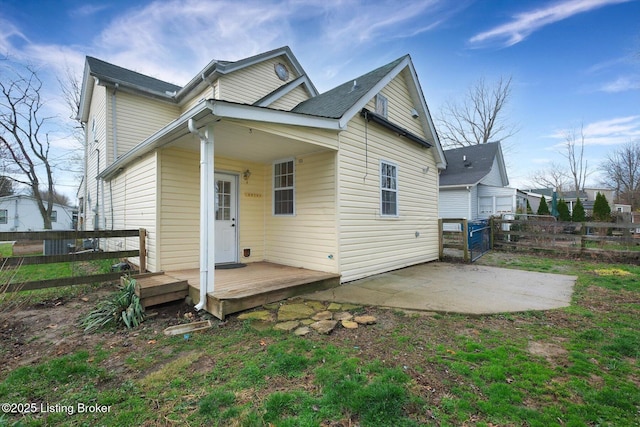 206 E Madison St, La Grange, KY 40031 - back of house featuring a patio and a gate