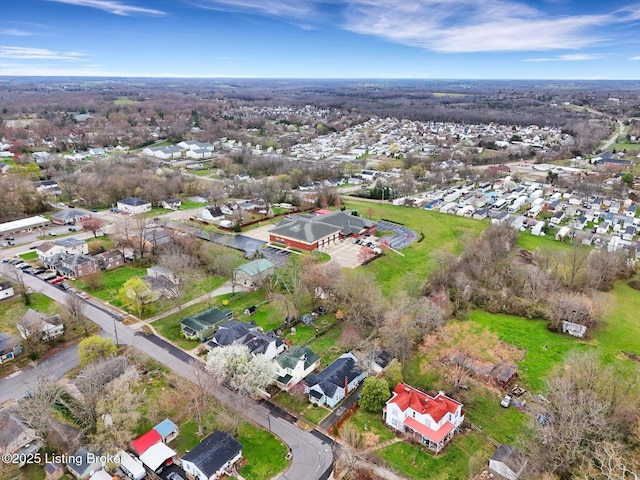 206 E Madison St, La Grange, KY 40031 - aerial overview of property's location featuring nearby suburban area