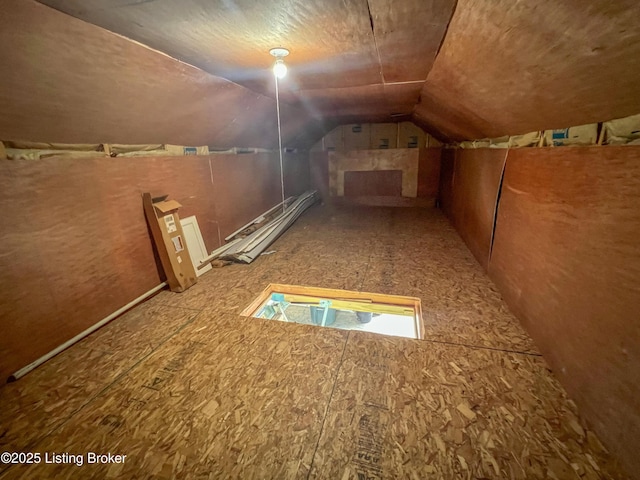 additional living space with lofted ceiling