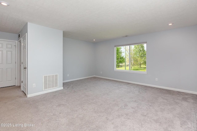 112 Shadow Rock Ct, Shepherdsville, KY 40165 - carpeted spare room with visible vents, recessed lighting, and baseboards
