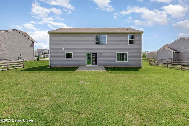 112 Shadow Rock Ct, Shepherdsville, KY 40165 - rear view of house with a patio, a yard, and fence