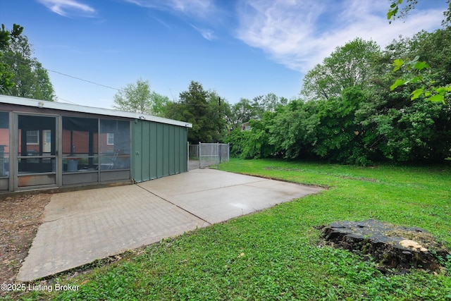 2311 Langdon Dr, Louisville, KY 40242 - view of yard featuring fence and a sunroom