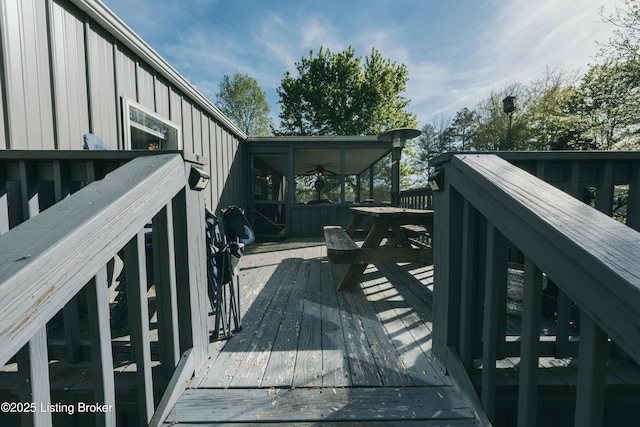 view of wooden terrace