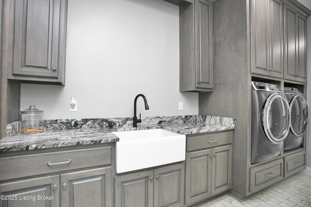 501 Shumate Ln, Bardstown, KY 40004 - laundry area with cabinet space and washer and dryer
