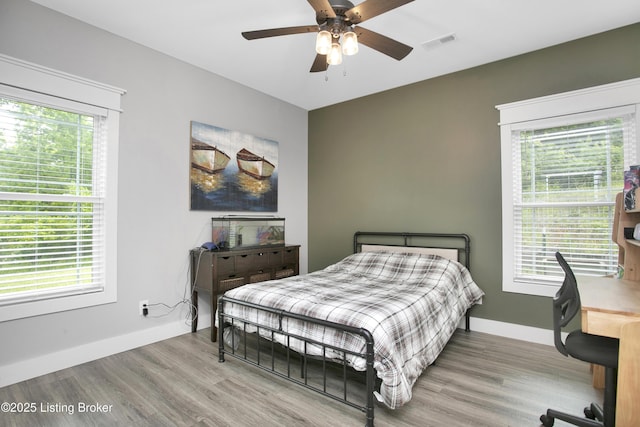 501 Shumate Ln, Bardstown, KY 40004 - bedroom featuring multiple windows, wood finished floors, and baseboards