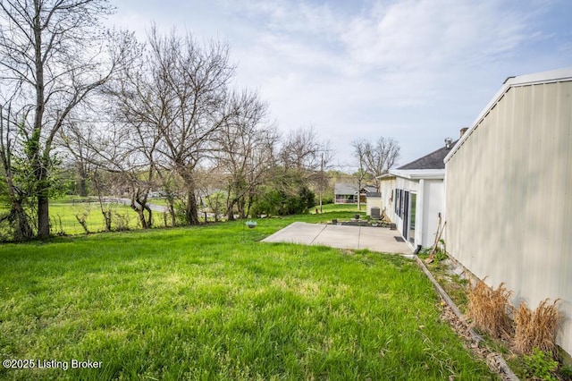 view of yard featuring a patio area