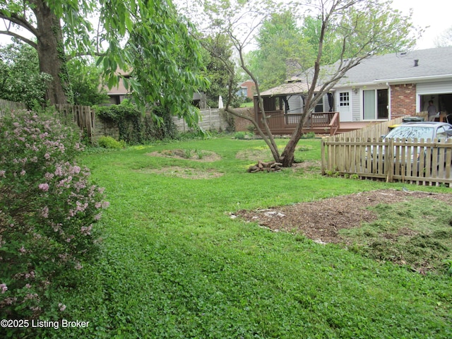 11802 Running Creek Rd, Douglass Hills, KY 40243 - view of yard featuring a gazebo and a wooden deck