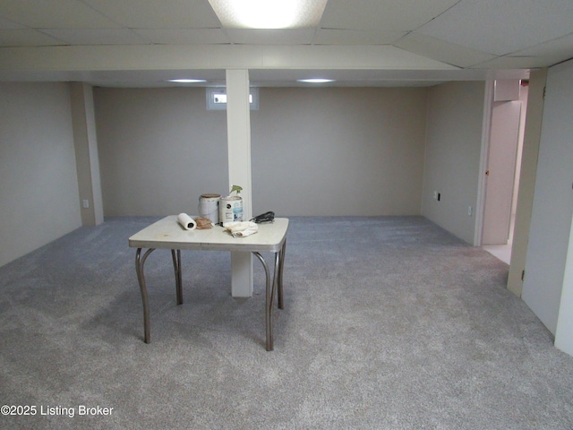 11802 Running Creek Rd, Douglass Hills, KY 40243 - below grade area with carpet floors