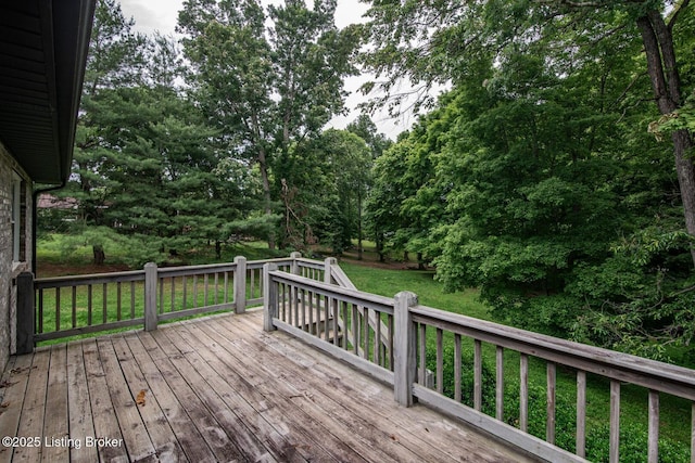 4217 Deckard School Rd, Radcliff, KY 40160 - wooden deck with a yard