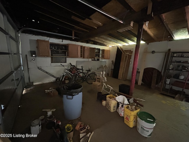 view of basement