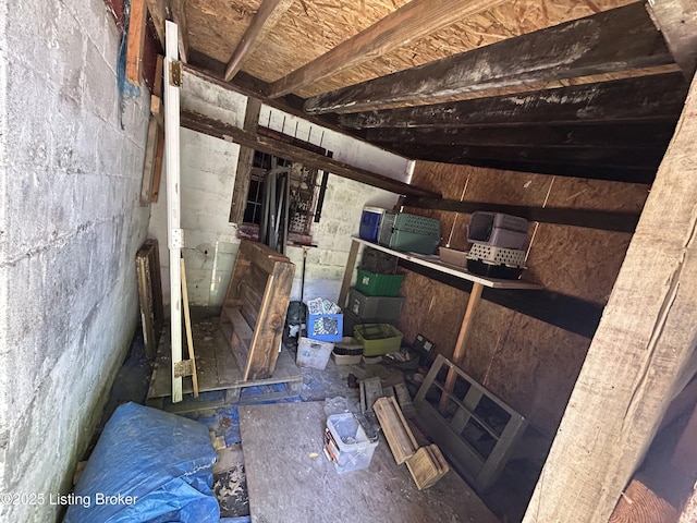 view of storage room